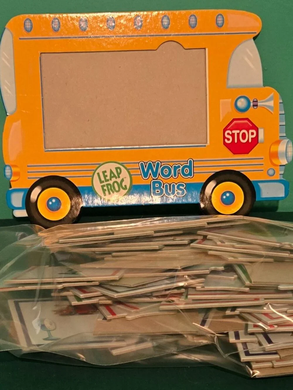 Leapfrog Language Whiz Learning Bus Tray Puzzles Alphabet & Word Game Complete